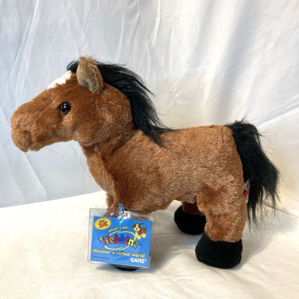 Ganz Webkinz Brown Arabian Plush Horse with Code Stuffed Animal HM101 Farm Ranch